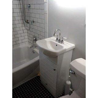 Shop Fine Fixtures Petite 18 Inch Wood White Bathroom