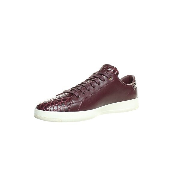 burgundy tennis shoes