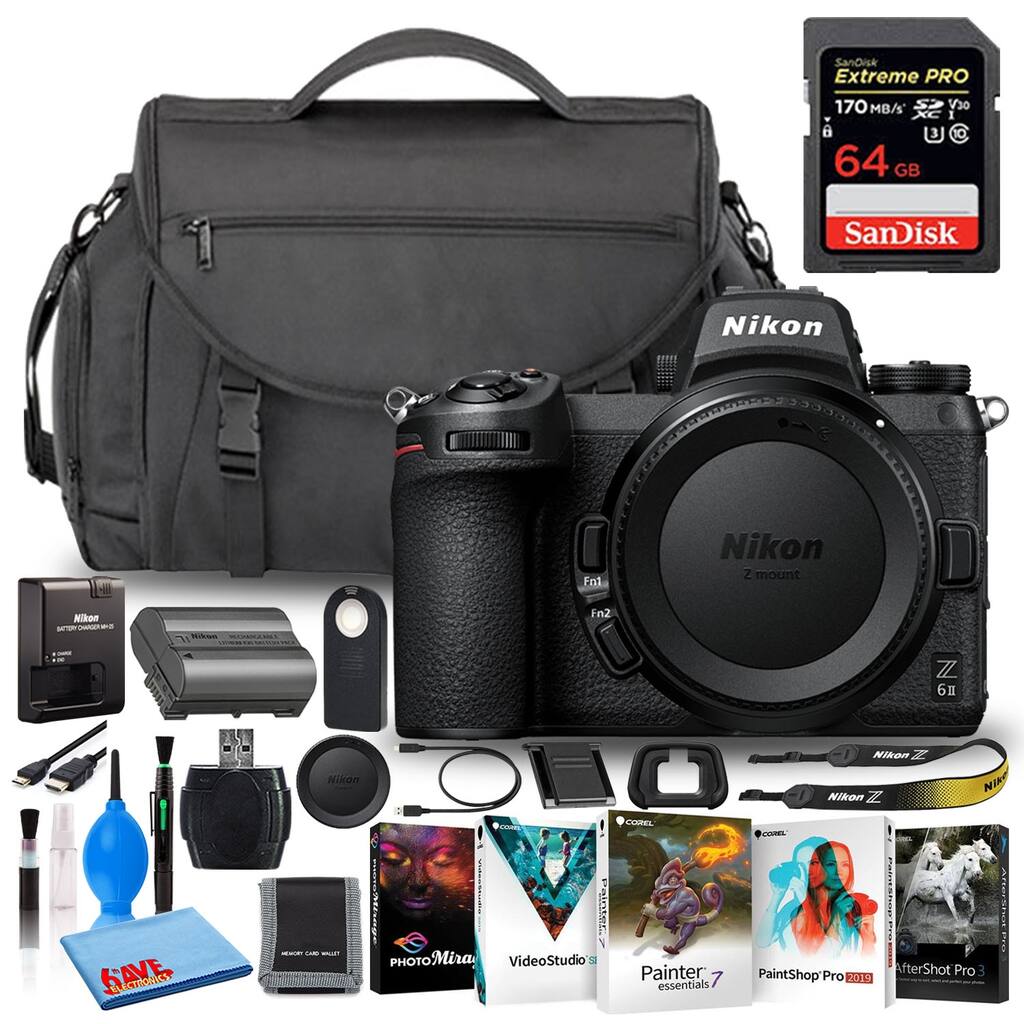 Nikon Z 6II Mirrorless Digital Camera 24.5MP (Body Only) 64GB SD