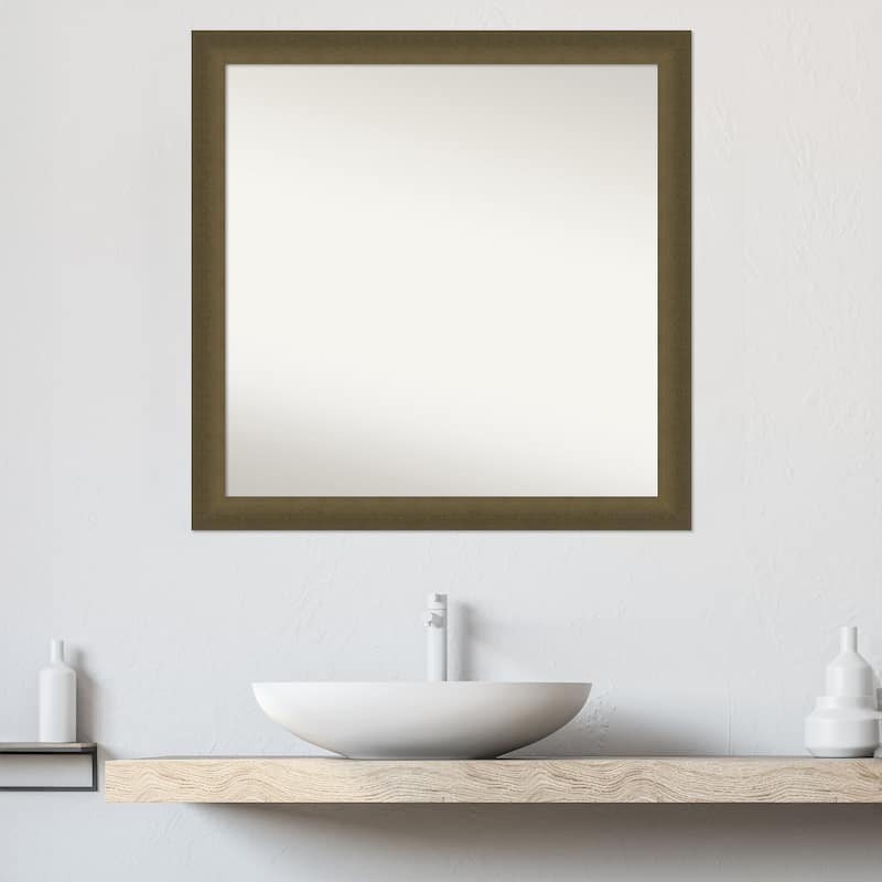 Blaine Narrow Non-Beveled Framed Bathroom Vanity Wall Mirror