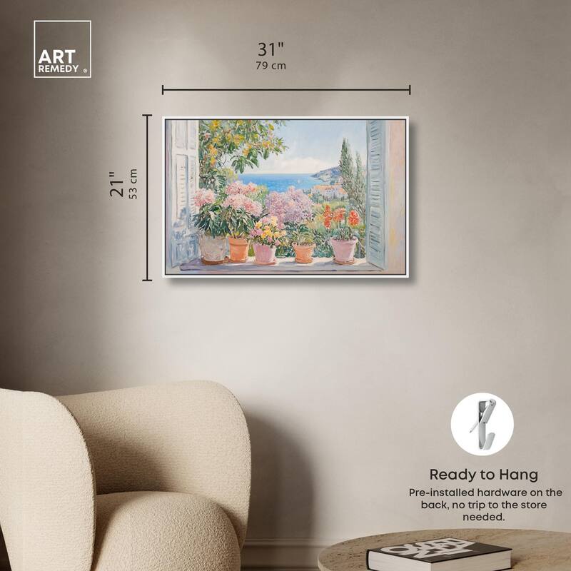 Mediterranean Blooms Canvas by Art Remedy