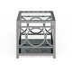 preview thumbnail 21 of 21, Pehrson Contemporary 24-inch Glass Top Metal 1-Shelf Side Table by Silver Orchid