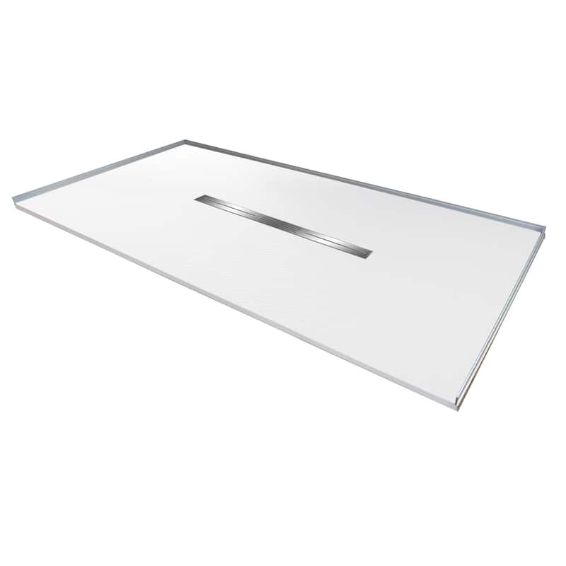 Transolid FZS7236C 70-7/8" x 35-1/2" Rectangular Shower Base with - White