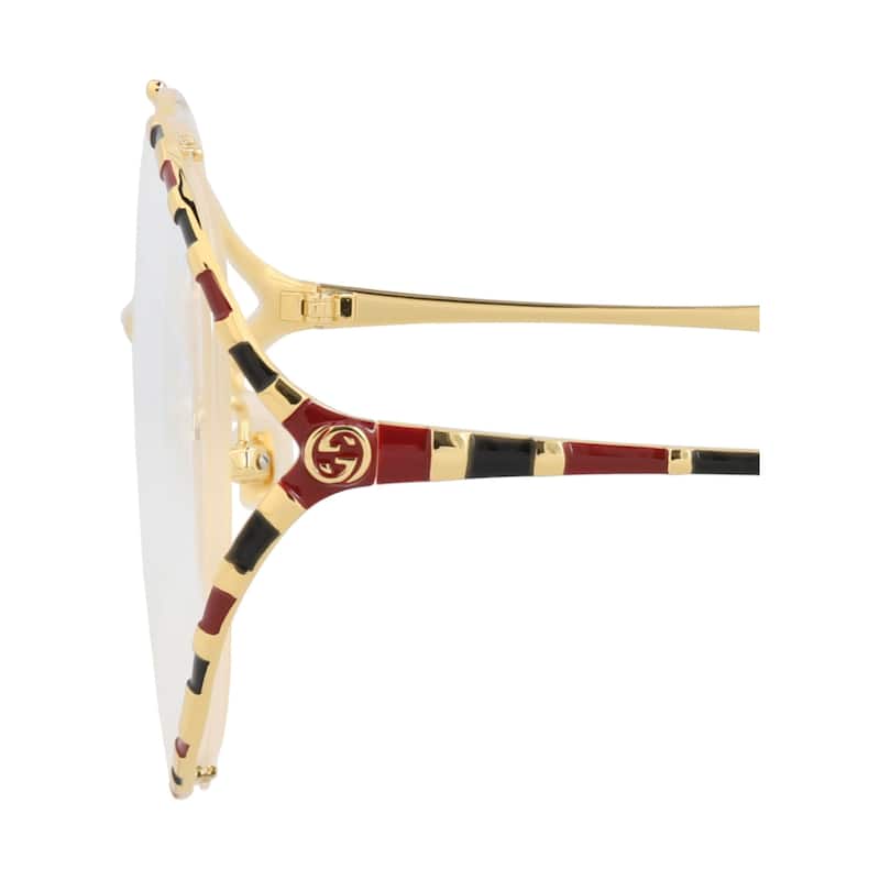 Gucci Round-Frame Metal Optical Frames