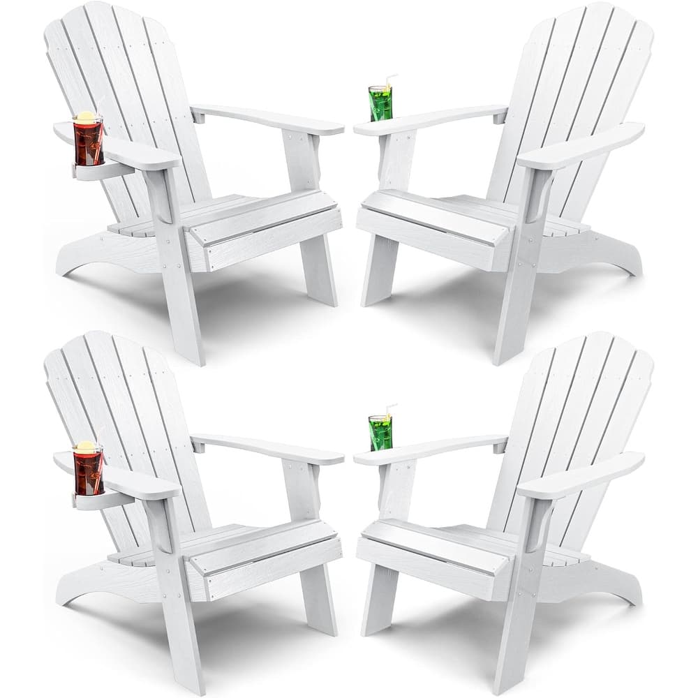 WINSOON HIPS Oversized Adirondack Chair with Cup-Holder