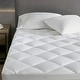 preview thumbnail 3 of 4, Croscill Signature White Dobby Cotton Waterproof Mattress Pad