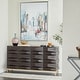 preview thumbnail 23 of 39, Contemporary Dark Brown Geometric Designed Wood Cabinet and Dresser Collection
