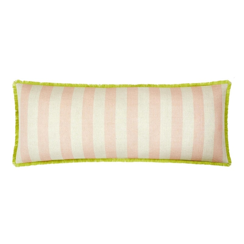 Spartina 449 Queenie Cabana Stripe Fringed Decorative Pillow