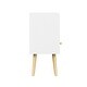 preview thumbnail 16 of 38, Kids Wood Side Table Nightstand With Fabric Drawer and 2-Tier Shelf