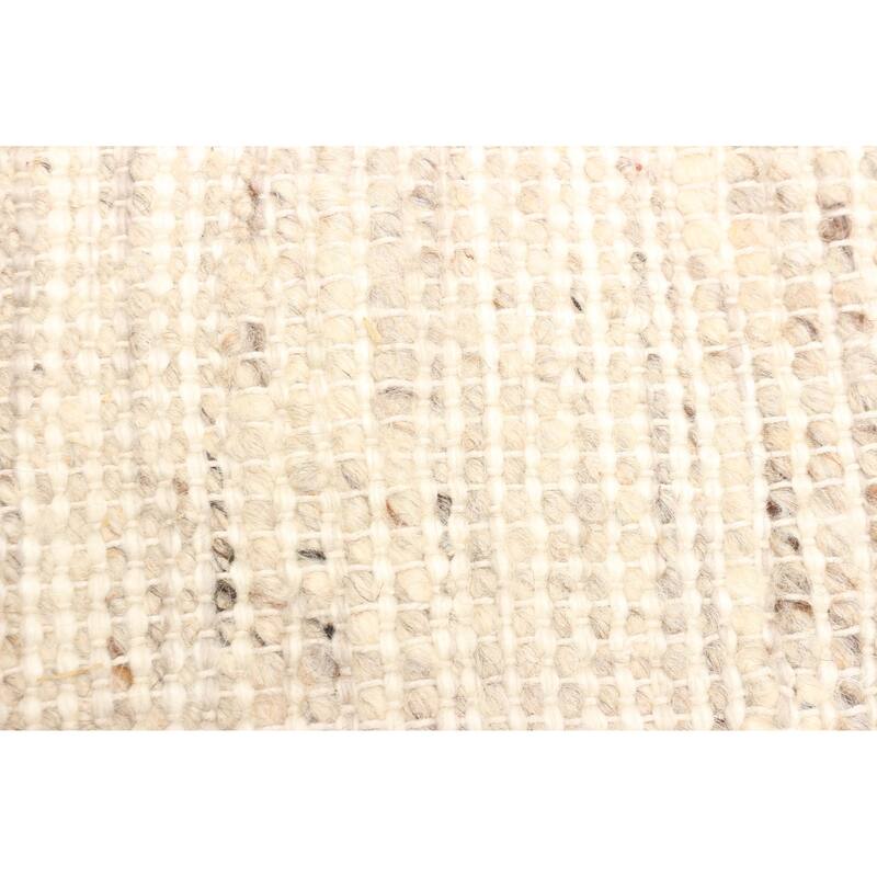 ECARPETGALLERY Braid weave Sienna Tan Wool Rug - 5'0 x 7'8