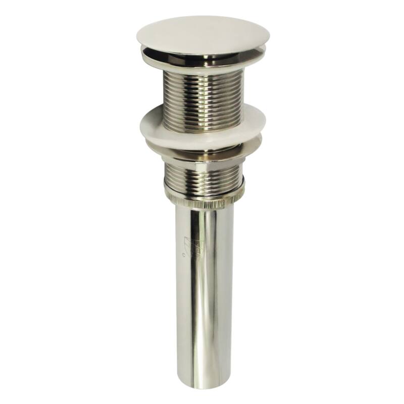 Coronet Brass Push Pop-Up Bathroom Sink Drain - Matte Black