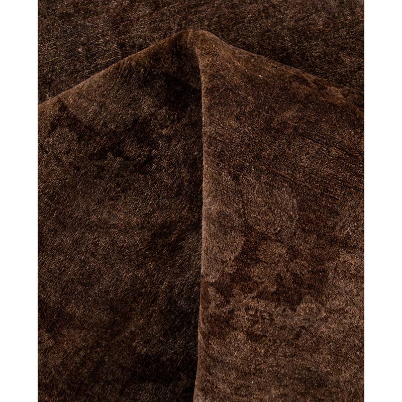 Overdyed One-of-a-Kind Hand-Knotted Area Rug - Brown - 4' 1" x 6' 0"