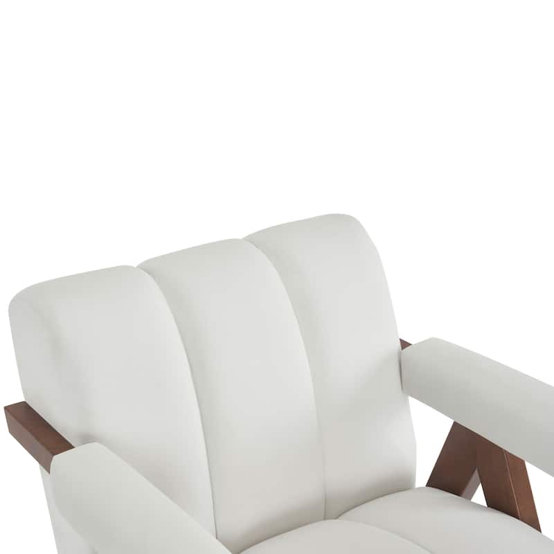 Delani Mid Century Upholstered Accent Chair by Christopher Knight Home