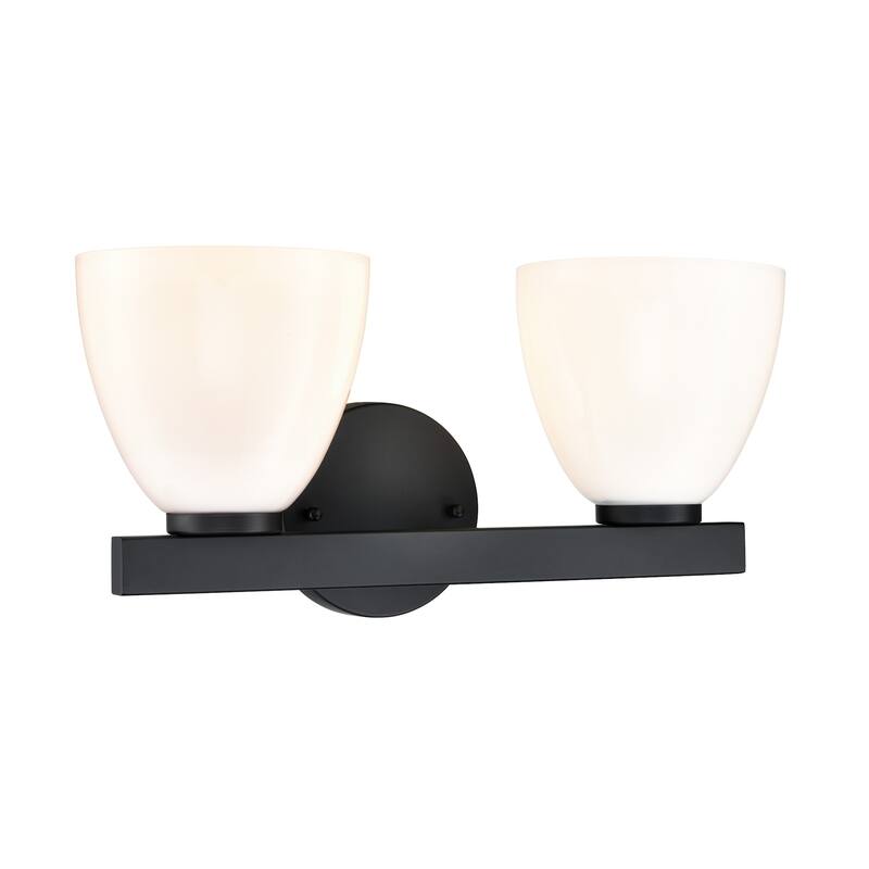 Millennium Lighting 49002 Apria 2 Light 16" Wide Vanity Light - Matte Black