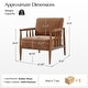 preview thumbnail 16 of 22, HULALA HOME Avidite Farmhouse Solid Wood Arm Chair with Full Assembly
