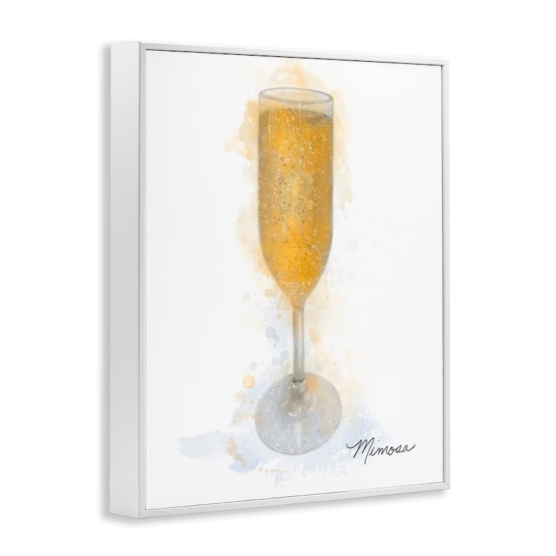 Stupell Gleaming Mimosa Glass Framed Giclee Art Design By Matthew Piotrowicz