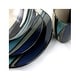preview thumbnail 2 of 2, Althea Teal Stripe Stoneware 16-Piece Dinnerware Set (Service for 4)