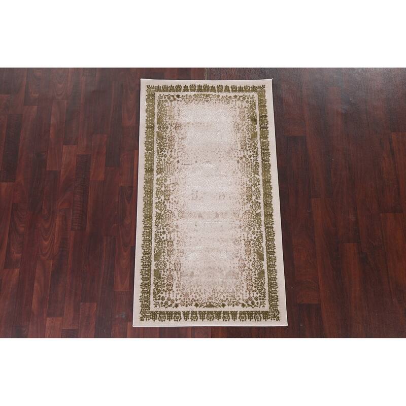 Turkish Geometric Damask Transitional Oriental Rug Home Decor Carpet