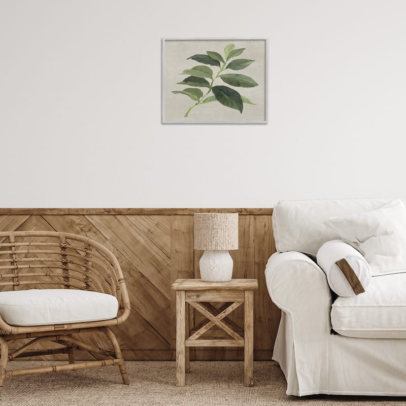Stupell Arabica Coffee Plant Leaf Framed Giclee Art Design By Lanie Loreth