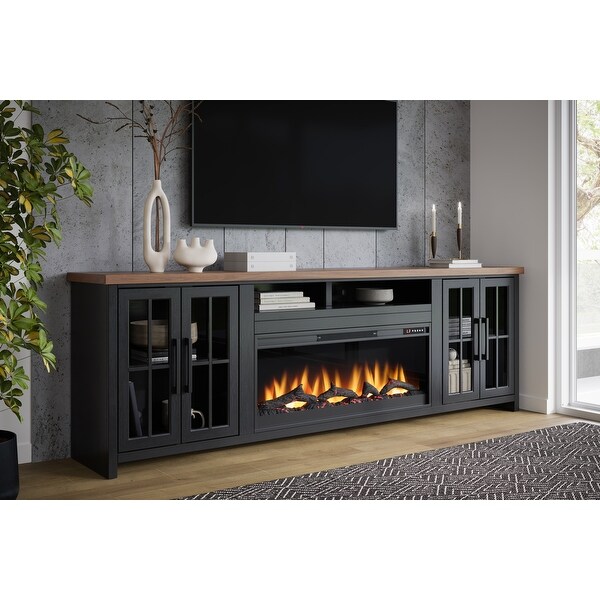 Two tone farmhouse tv stand discount