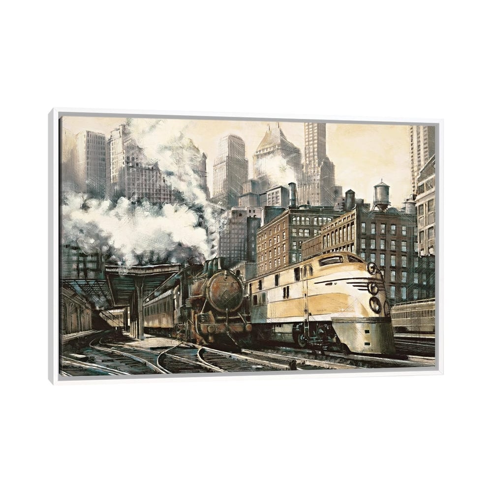 iCanvas "The Station, Chicago" by Matthew Daniels Framed
