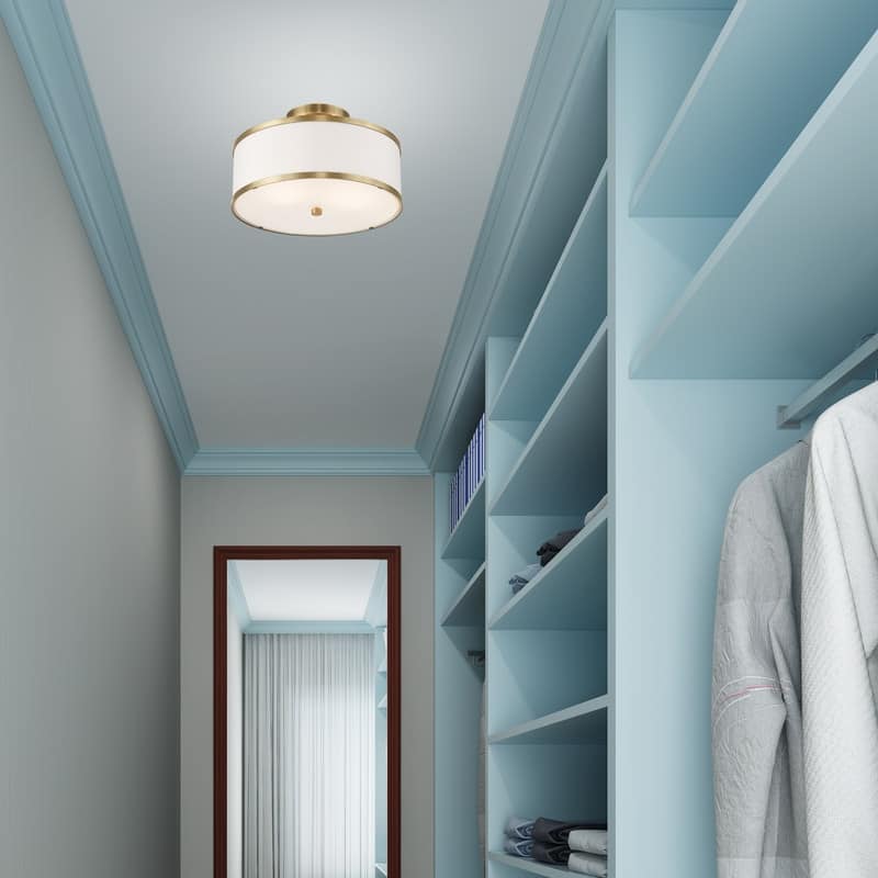 Livex Lighting 2-light Fabric Shade Ceiling Mount, 60422, 62627, 60412, 60402