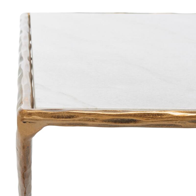 SAFAVIEH Couture Italia Rectangle Metal Coffee Table - 48 In. W x 28 In. D x 15 In. H - 48"W x 28"D x 15"H
