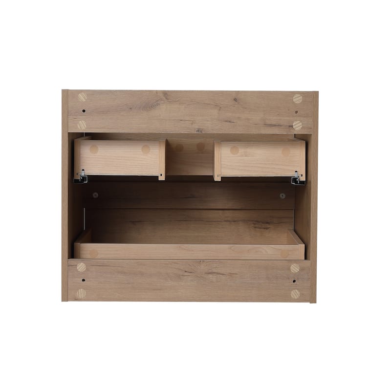 Bathroom Vanity With Sink In 24/28/30/60 Inch, Floating Bathroom Vanity With Soft Close Drawer