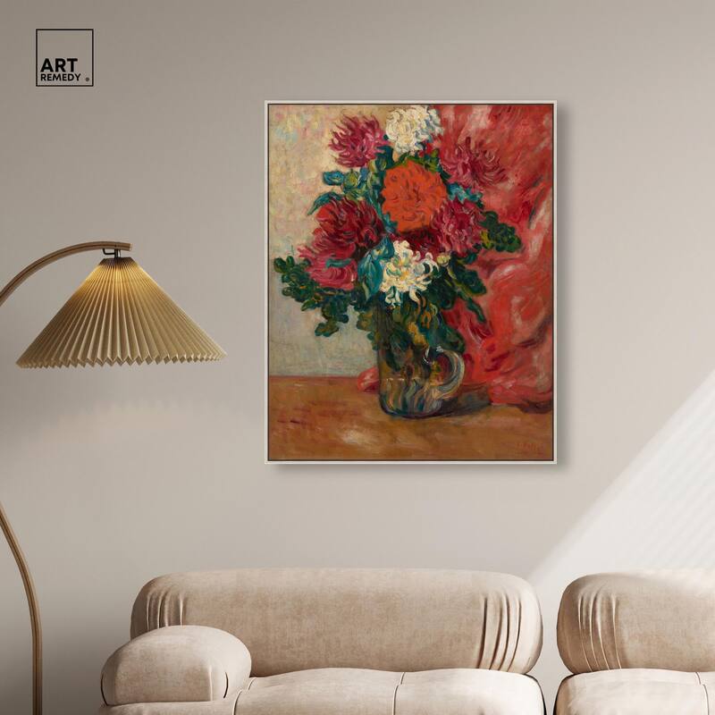 Valtat Dahlias Canvas by Art Remedy