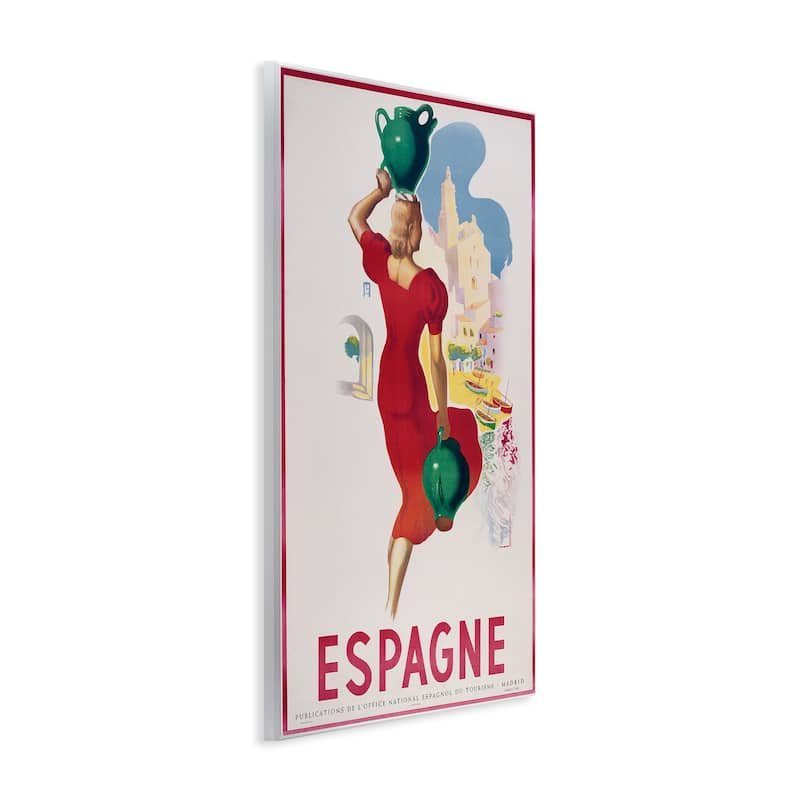 Stupell Vintage Spain Travel Advertisement Wall Plaque Art Design By Marcus Jules