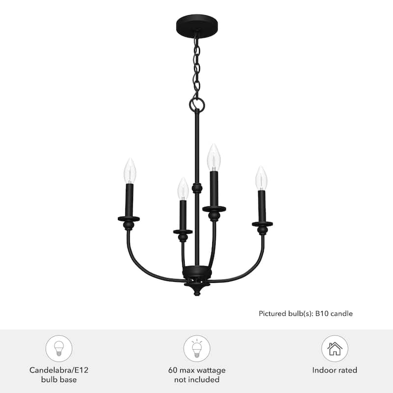 Hunter Southcrest Chandelier - Entry, Dining Table, Kitchen Island - Farmhouse, Transitional, Candle