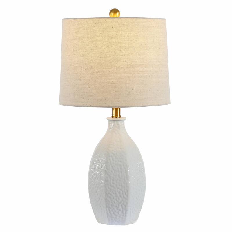 SAFAVIEH Lighting Barli 25-inch Ceramic LED Table Lamp - 13" W x 13" L x 25.25" H