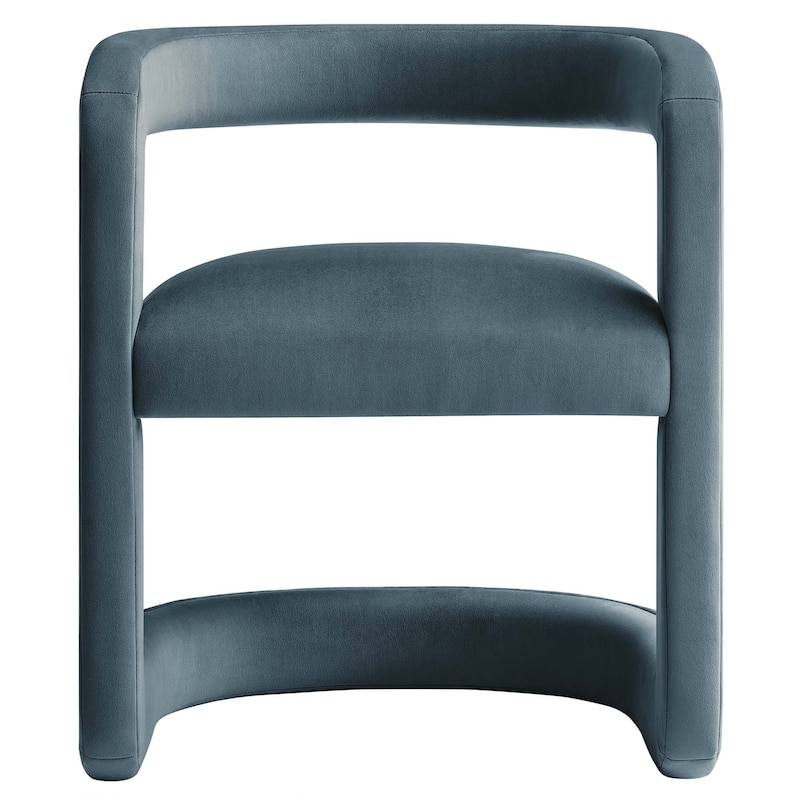 Bowie Performance Velvet Barrel Accent Chair