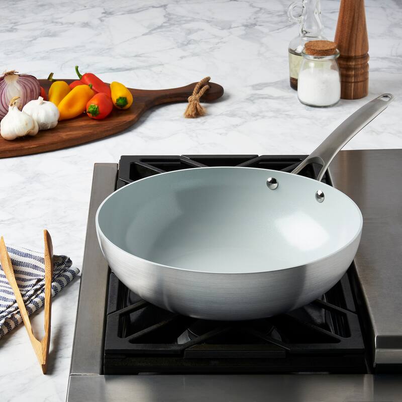 Smart Planet 11.75" Post-Consumer Recycled Aluminum Open Everything Pan