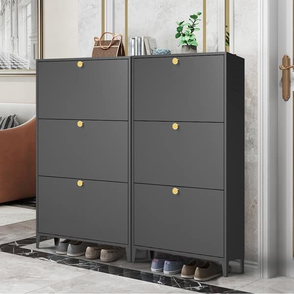 GZMR 28-in W x 28-in H Wood Espresso Freestanding Utility Storage Cabinet