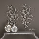 preview thumbnail 2 of 0, Uttermost Silver Branches 20 1/2 Inch x 36 5/8 Inch Botanical Wall