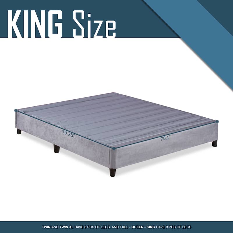 Onetan Grey 13-inch Platform Bed - King