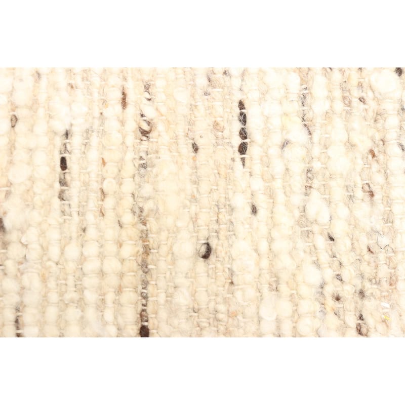 ECARPETGALLERY Braid weave Sienna Tan Wool Rug - 5'0 x 7'10