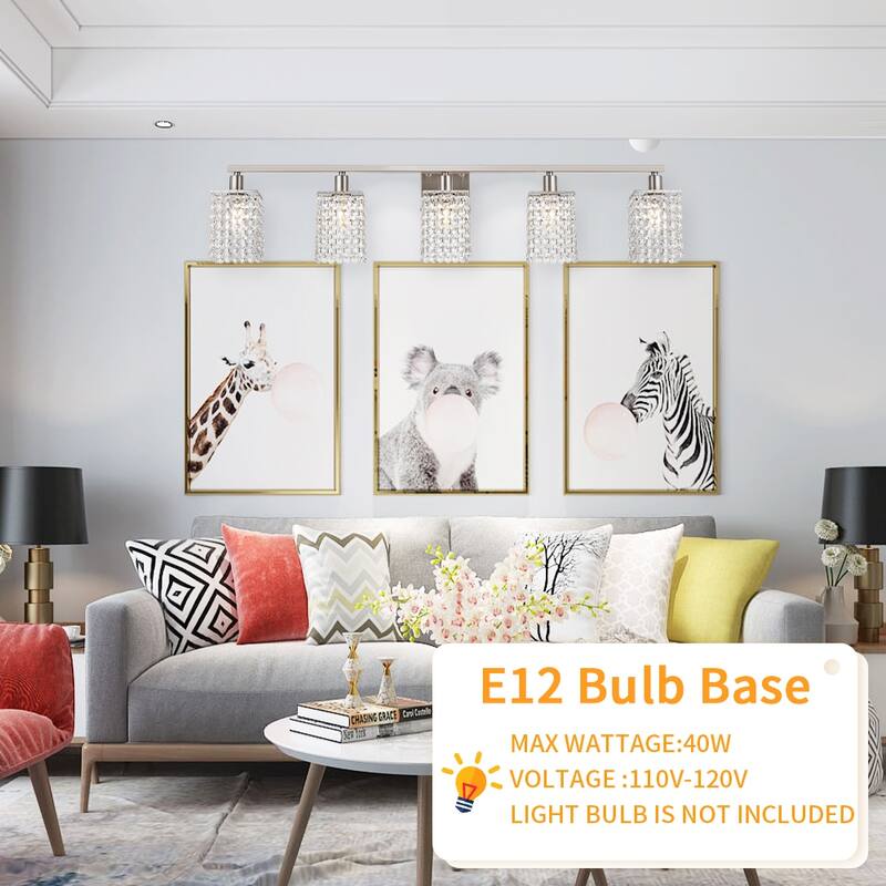 Modern Bathroom Lights with Crystal Shape