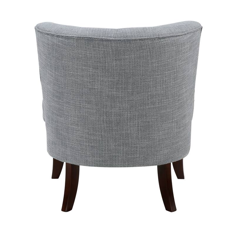 Astor 26" Textured Accent Chair - Button-tufted Chair Back