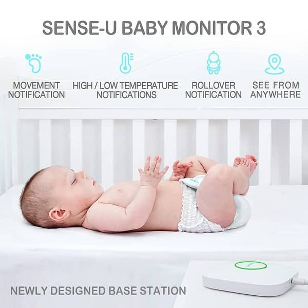 Sense-U Smart Baby Monitor 3 with Real-time Notifications - Bed 