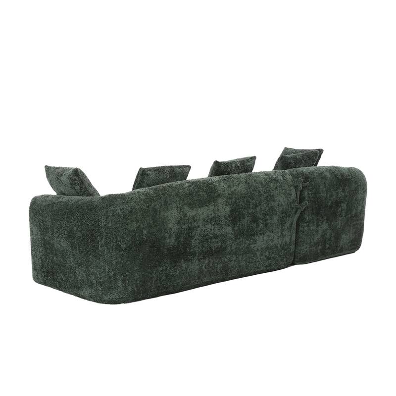 Living Room Oversized Comfy Boucle Sofa