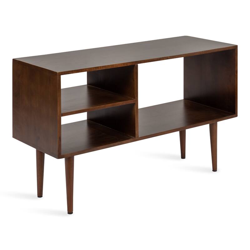 Kate and Laurel Locklear Wood Console Table - 38x14x25 - 38x14x25 - Walnut Brown