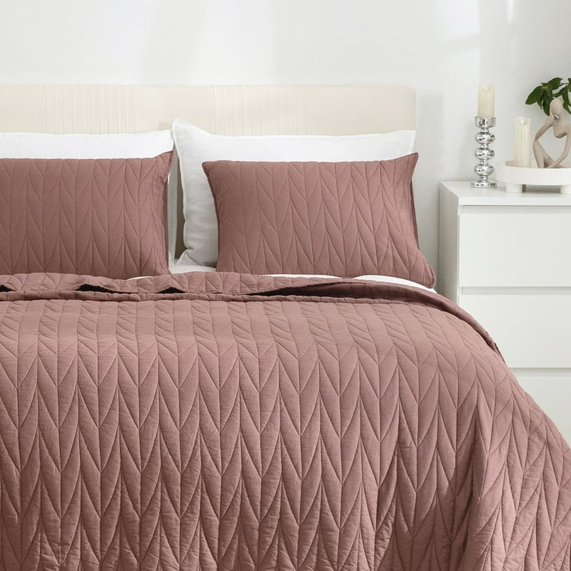 Cotton Reversible 3 Piece Quilt Set
