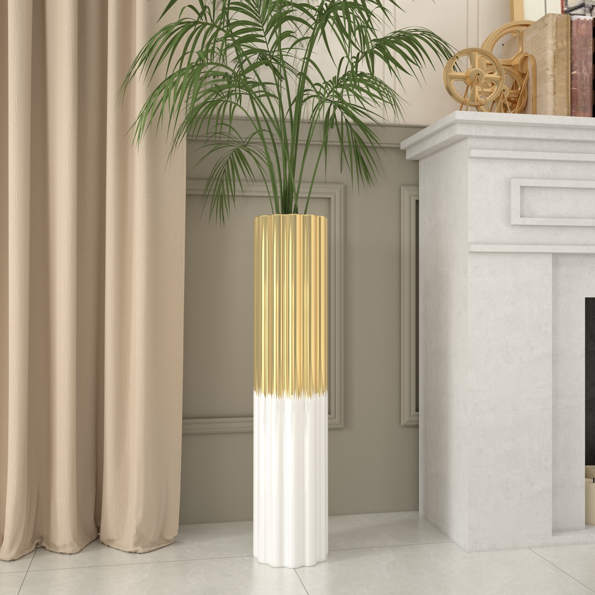 Acroma Modern Handmade Ceramic Tall Floor Vase