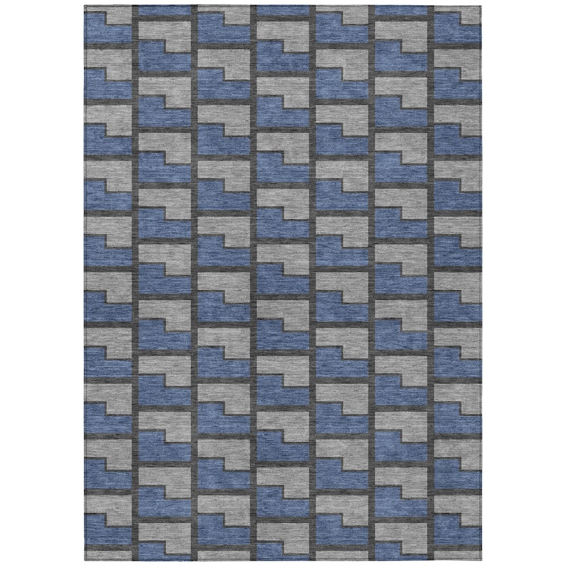 Machine Washable Indoor/ Outdoor Modern Cody Chantille Rug