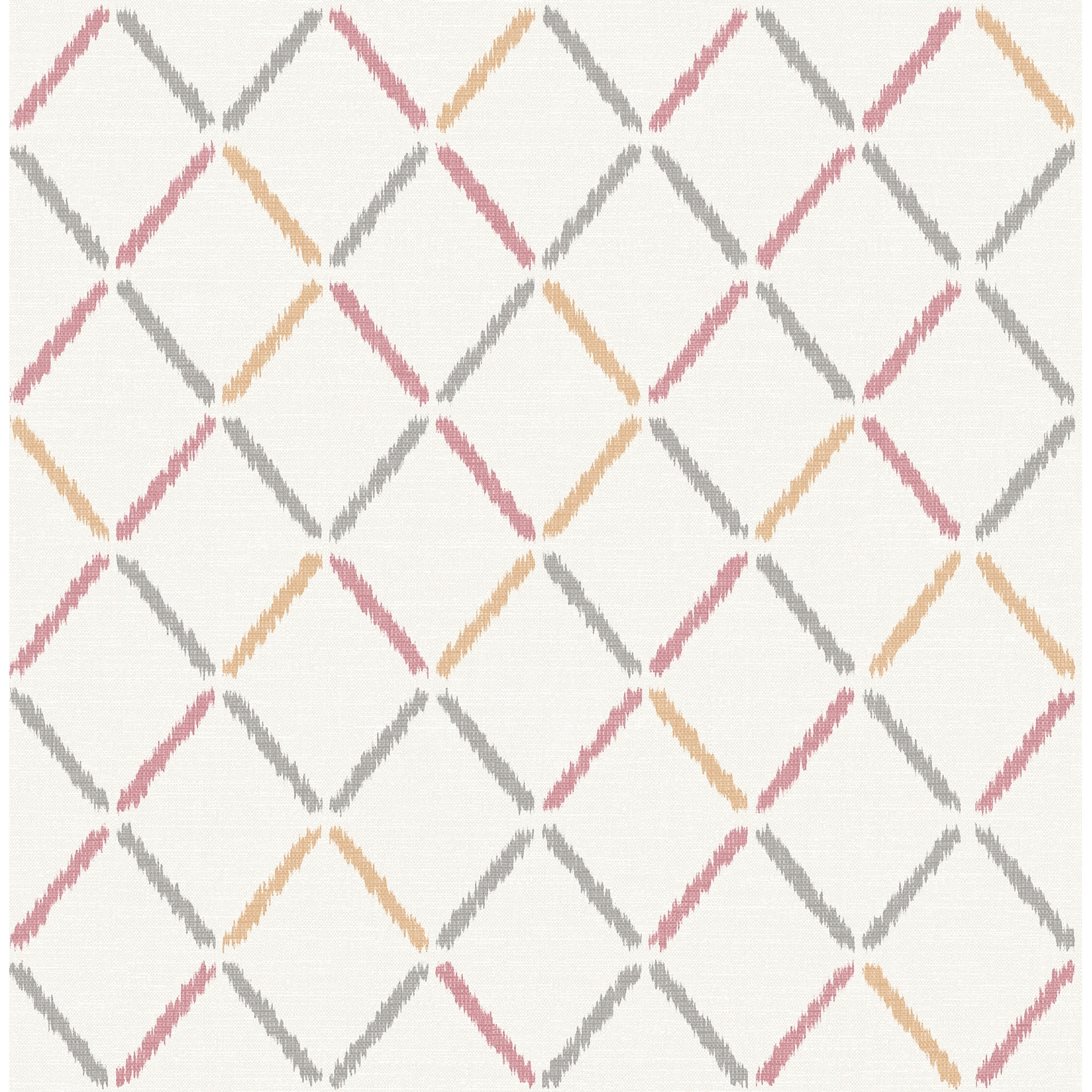 A-Street Prints Allotrope Rose Linen Geometric Wallpaper