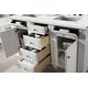 preview thumbnail 12 of 14, James Martin Vanities Bristol 60" Double Vanity, Bright White Ethereal Noctis Quartz