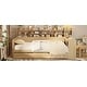 preview thumbnail 11 of 11, Wooden Twin Size Daybed with Storage Shelves, Twin Trundle and Desk, Natural