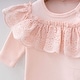 preview thumbnail 2 of 4, Newborn Baby Girl Outfit Set with Lace Details - 10-Piece